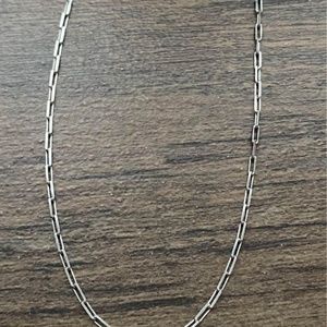 Brand New 925 Sterling Silver Paperclip Chain - 20”